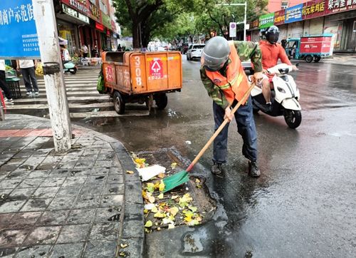 雨后全力保潔，守護城市容顏